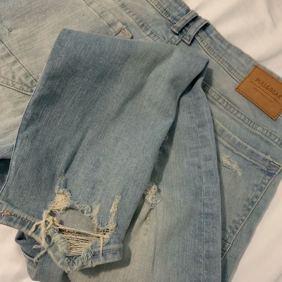 Pull&Bear - Light wash distressed super skinny jeans - Picture 6 of 7